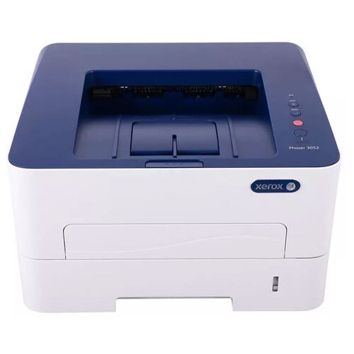 Принтер лазерный Xerox Phaser 3052NI, ч/б, A4, белый