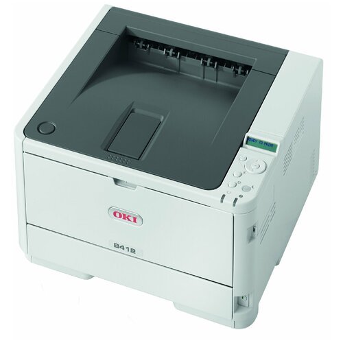 Принтер OKI B412dn, ч/б, A4, белый/серый