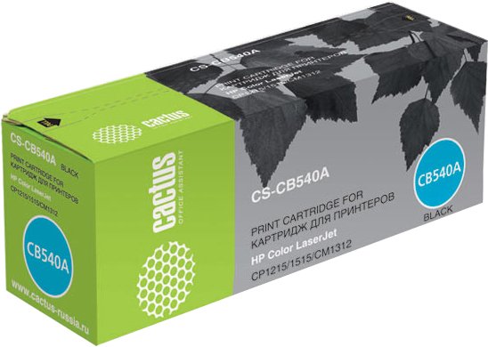 Cactus CS-CB540A для HP Color LaserJet CP1215/1515/CM1312 (черный)