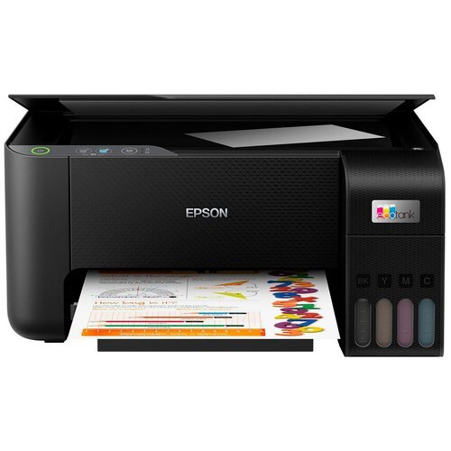 МФУ Epson EcoTank L3210, A4, цветной, струйный, черный