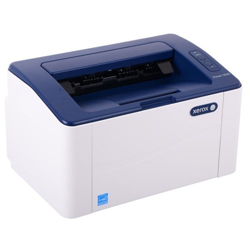 Принтер лазерный Xerox Phaser 3020BI, ч/б, A4, белый
