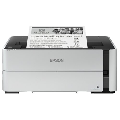 Принтер струйный Epson M1140, ч/б, A4, белый/черный