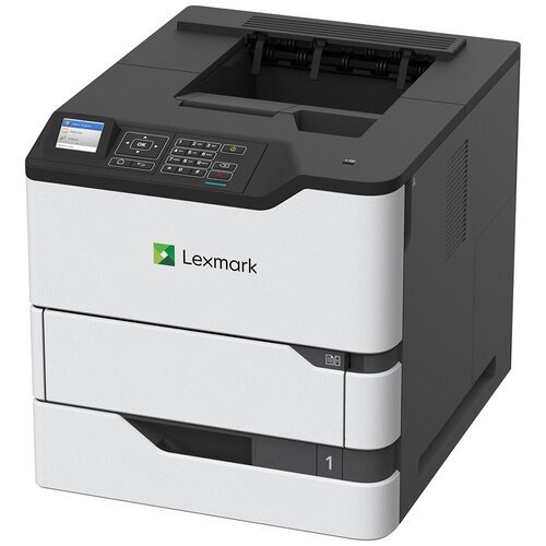Принтер лазерный Lexmark MS821dn, ч/б, A4, белый/черный