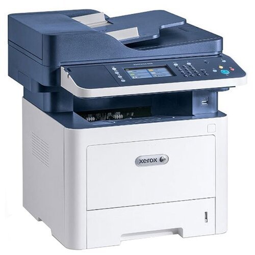 МФУ лазерное Xerox WorkCentre 3345, ч/б, A4, белый/синий