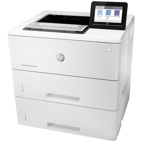 Принтер лазерный HP LaserJet Enterprise M507x, ч/б, A4, белый