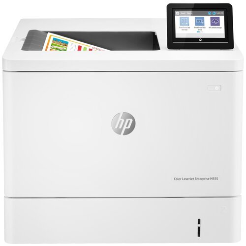 Принтер лазерный HP Color LaserJet Enterprise M555dn, цветн., A4, белый