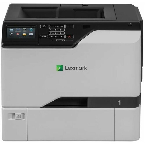 Принтер Lexmark CS720de белый, лазерный, A4, цветной, ч. б. 38 стр/мин, цвет 38 стр/мин, печать 1200x1200, лоток 550+100 листов, USB, Wi-Fi,