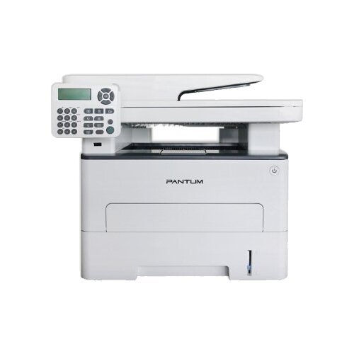 Pantum M7200FD, P/C/S/F, Mono laser, А4, 33 ppm, 1200x1200 dpi, 256 MB RAM, PCL/PS, Duplex, ADF50, paper tray 250 pages, USB, start. cartridge 1500 pa