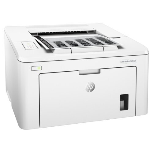 Принтер лазерный HP LaserJet Pro M203dn, ч/б, A4, белый